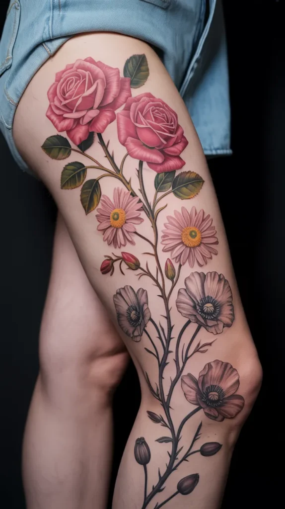 Birth Flower-Vine-Tattoos