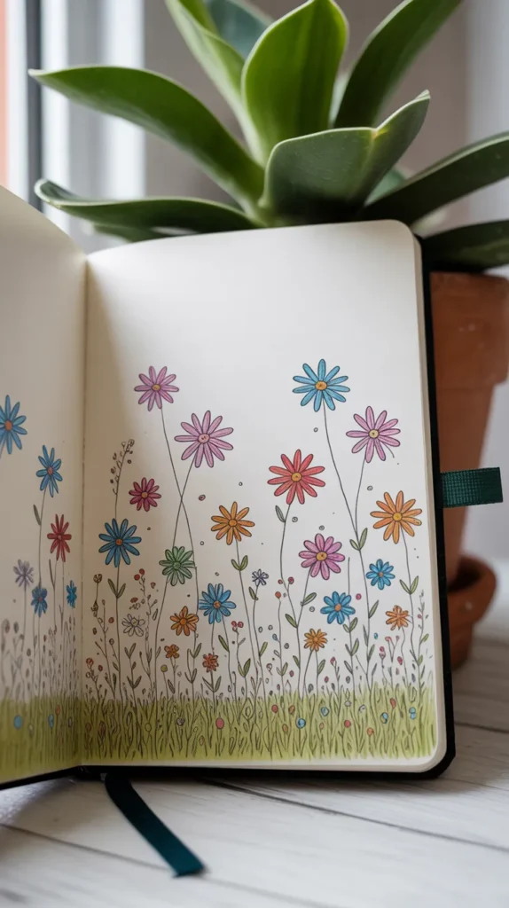 Colorful-Drawings-Flowers