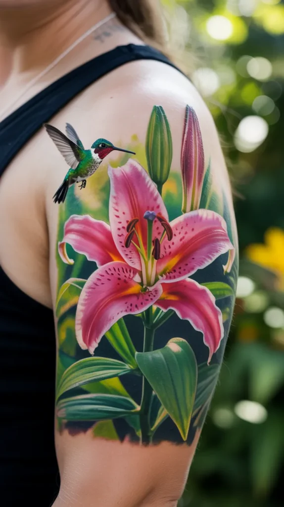 Lily Birth Flower-Tattoo