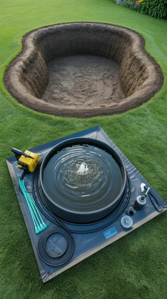 how to make a pond in your b