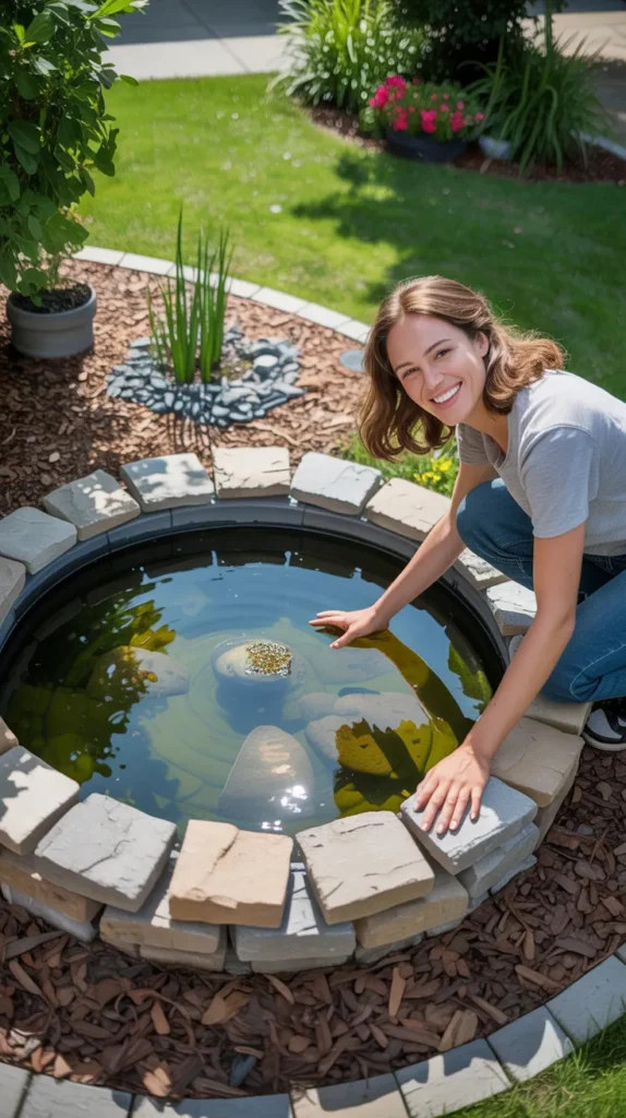 how to make a pond in your b