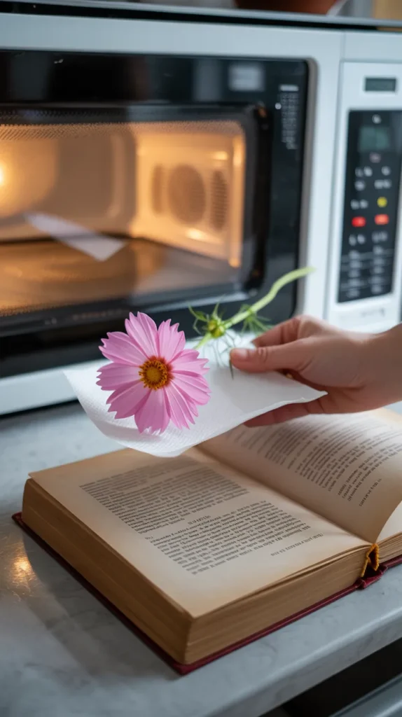 How To Dry Flowers-In-Microwave