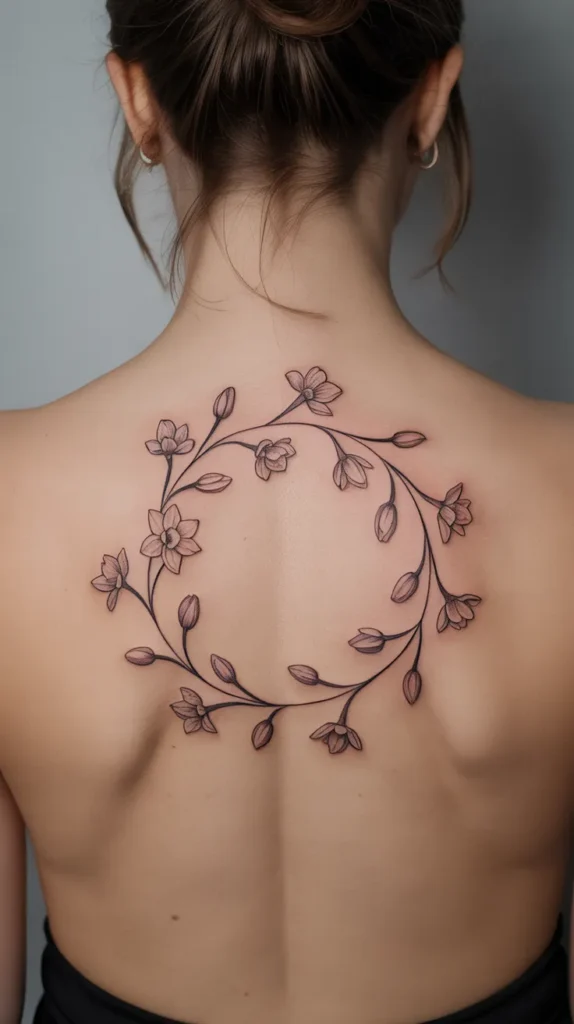 Birth Flower-Vine-Tattoos