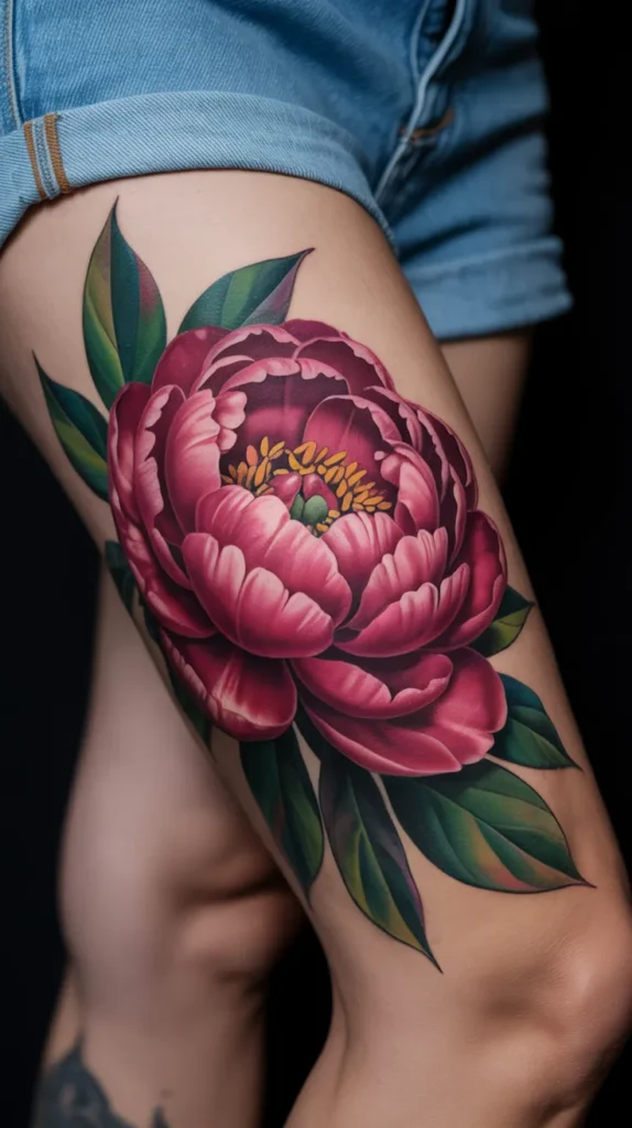 Colorful Flowers-Tattoo