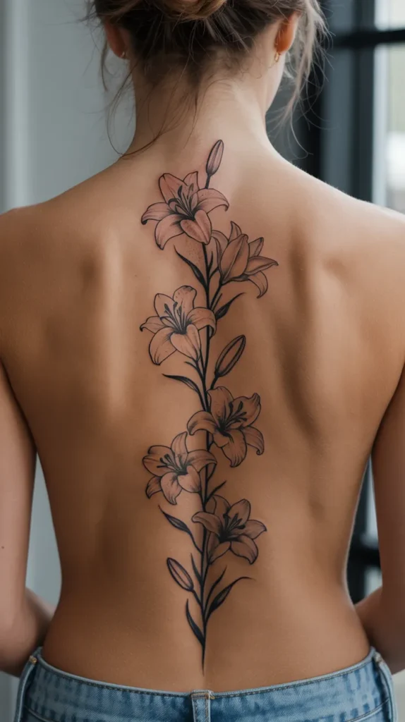 Lily Birth Flower-Tattoo