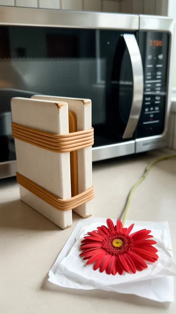 How To Dry Flowers-In-Microwave