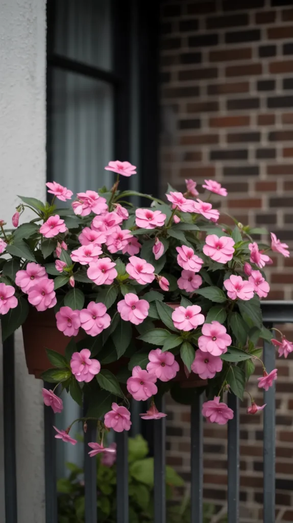 Pink Flowers-on-Balcony