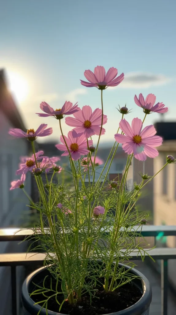 Pink Flowers-on-Balcony