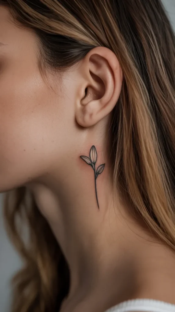 Lily Birth Flower-Tattoo