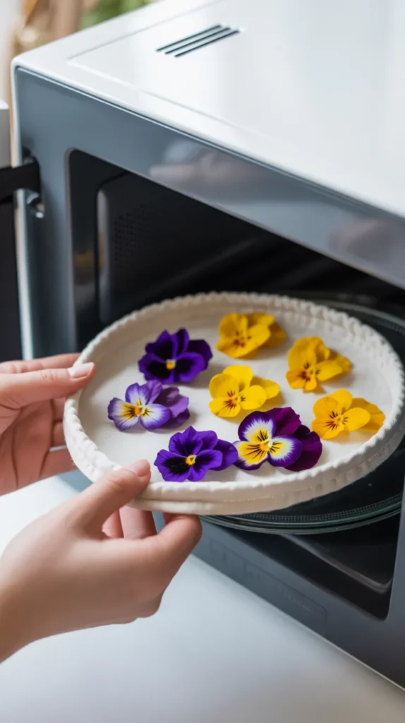 How To Dry Flowers-In-Microwave