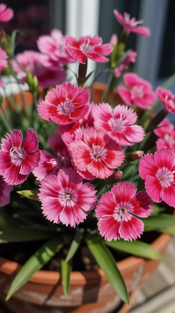 Pink Flowers-on-Balcony