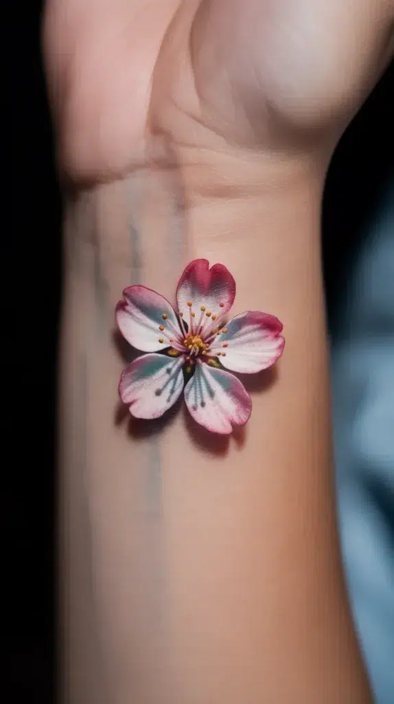 Colorful Flowers-Tattoo