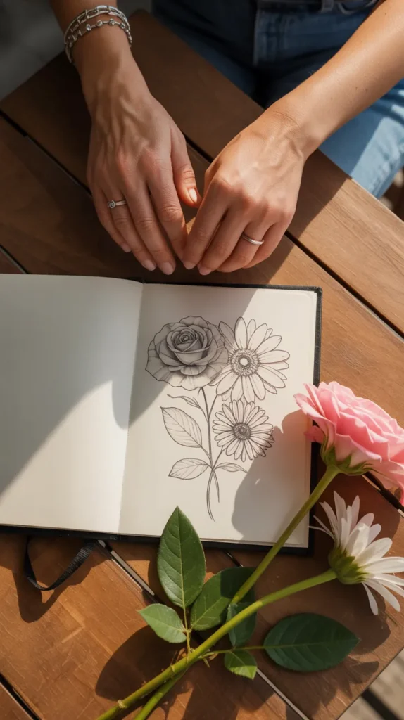 Mother Daughter-Birth-Flower