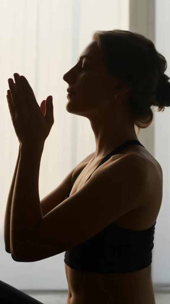 Smelling-Flowers-Pose