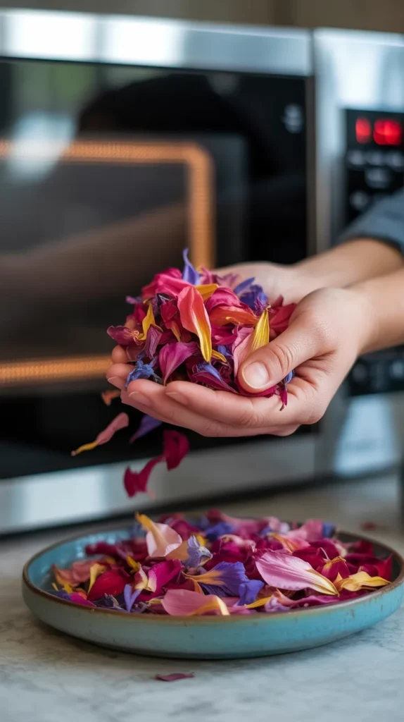 How To Dry Flowers-In-Microwave