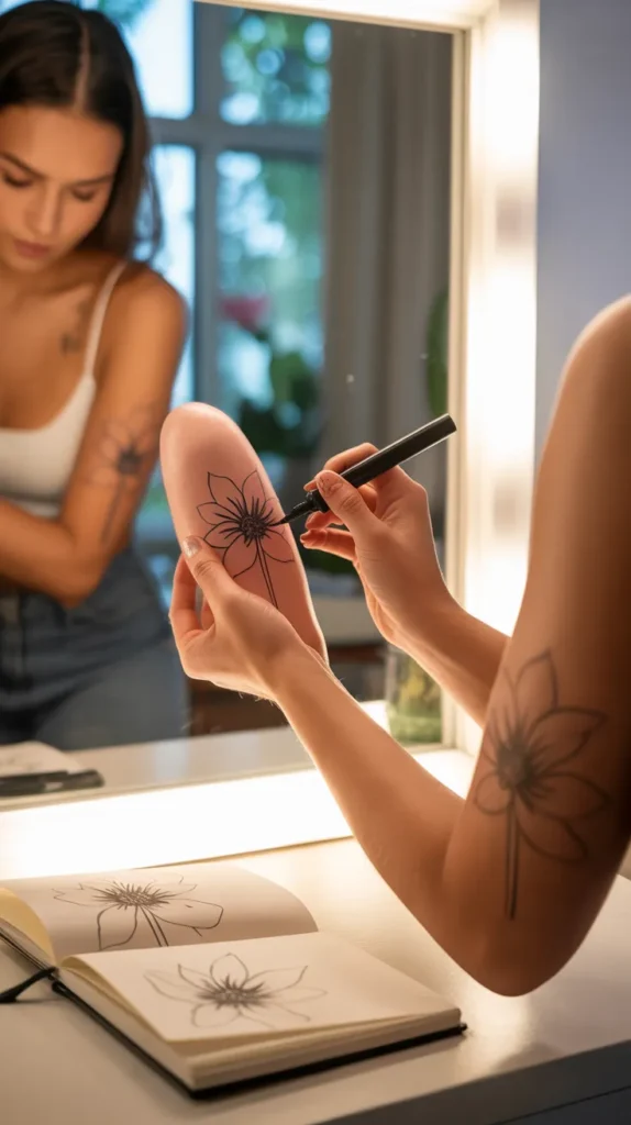 Birth-Flower-Tattoo-Placement