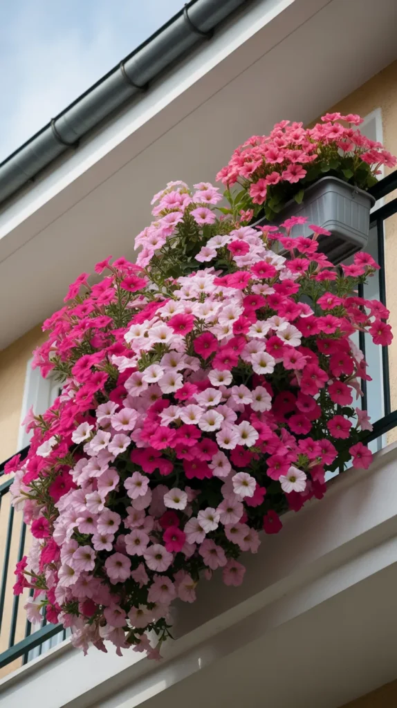 Pink Flowers-on-Balcony