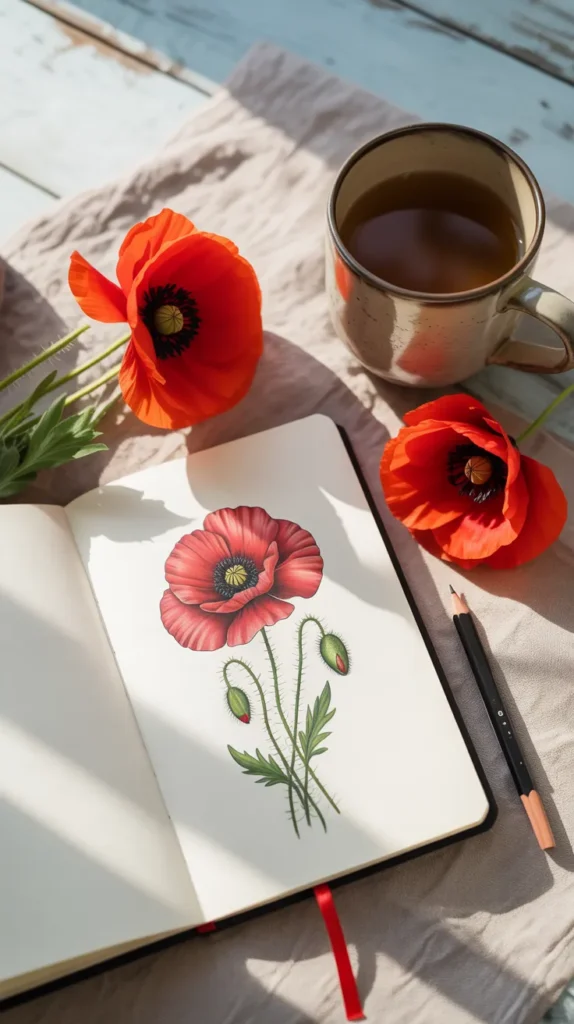Poppy Birth-Flower-Tattoo