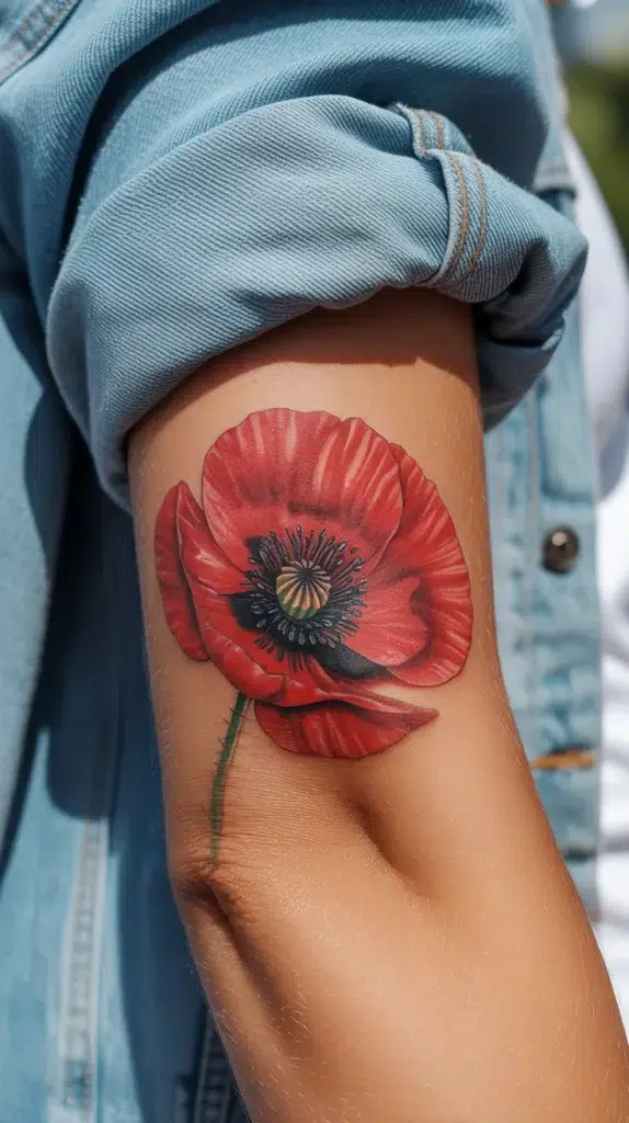 Poppy Birth-Flower-Tattoo