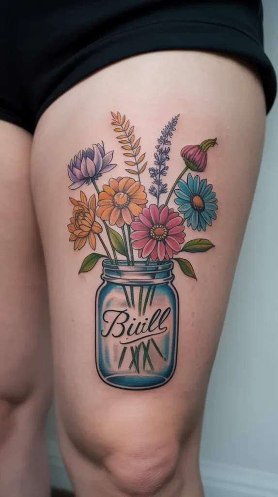 Family Birth-Flower-Tattoo