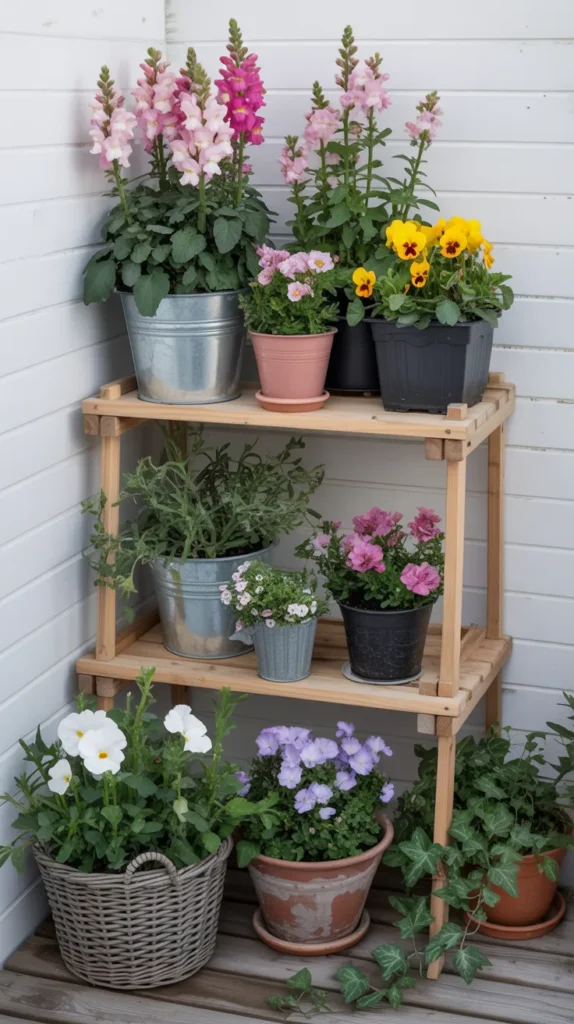 Balcony With Plants-And-Flowers