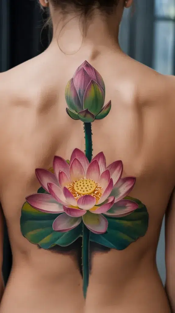 Colorful Flowers-Tattoo