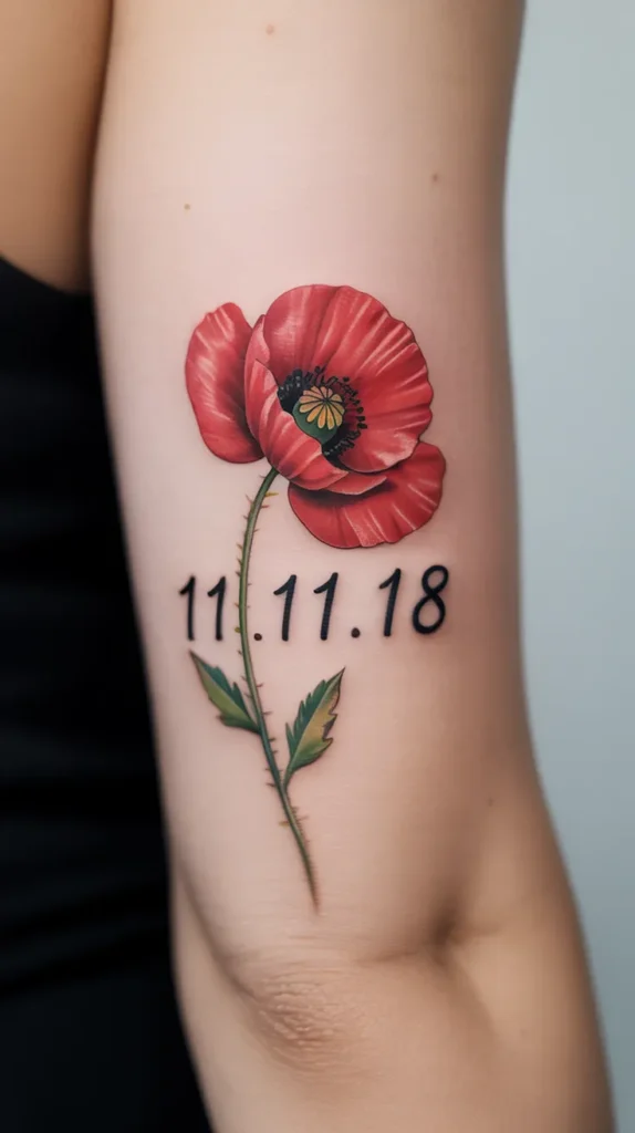 Poppy Birth-Flower-Tattoo