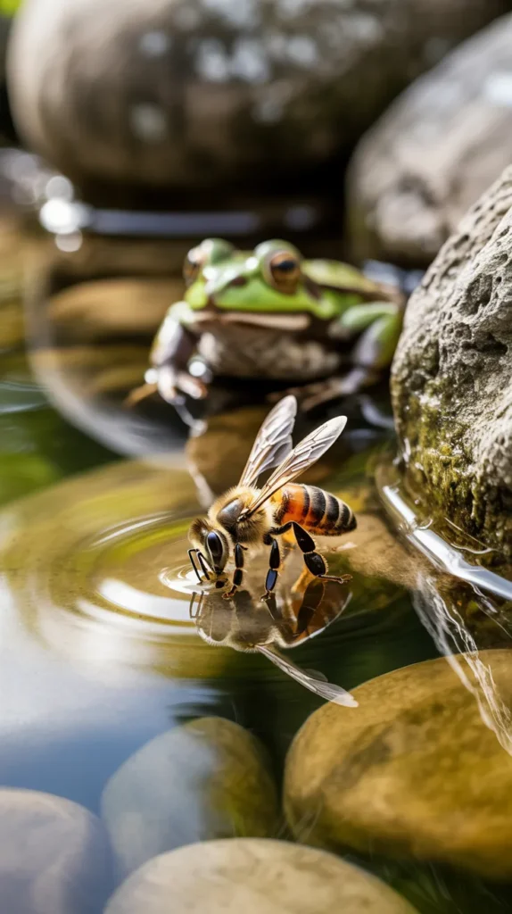 man made pond in backyard