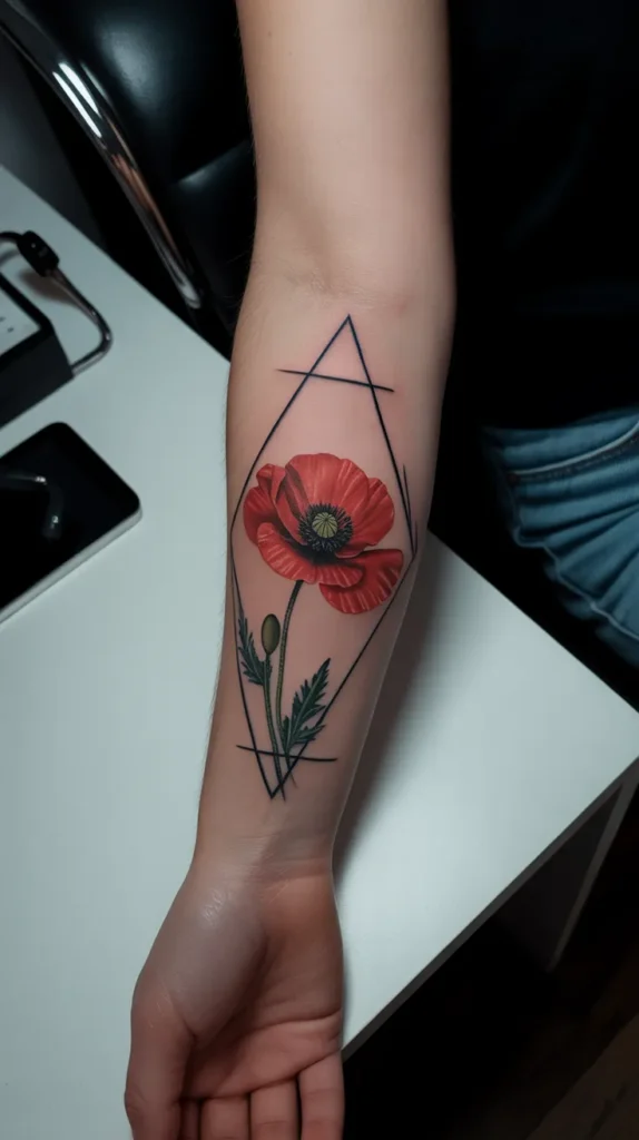 Poppy Birth-Flower-Tattoo