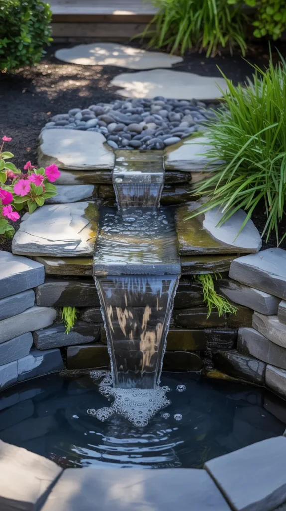 man made pond in backyard