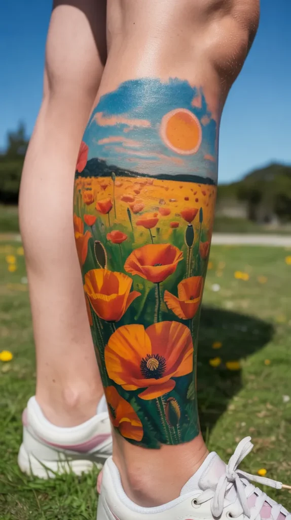 Poppy Birth-Flower-Tattoo