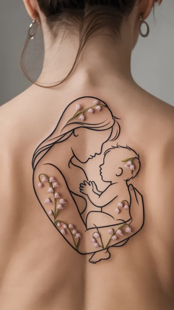 Baby Birth-Flower-Tattoo