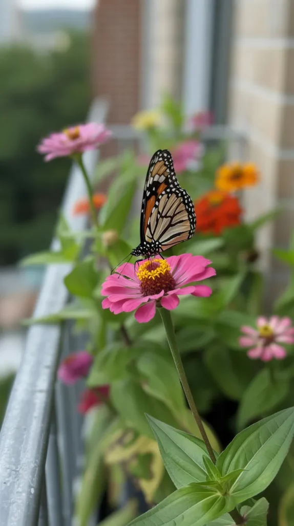 Balcony With Plants-And-Flowers