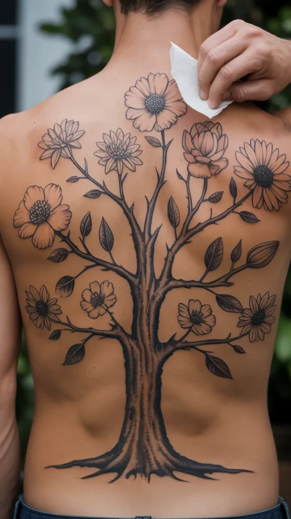 Family Birth-Flower-Tattoo