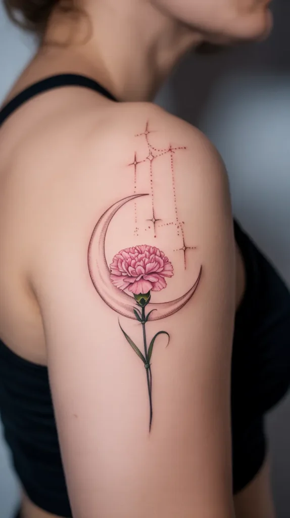 Baby Birth-Flower-Tattoo