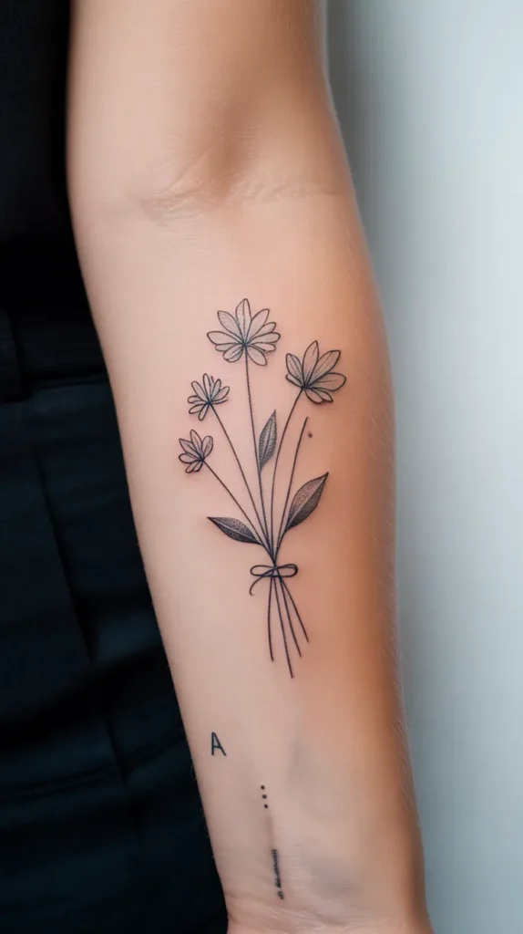 Kids Birth-Flower-Tattoo