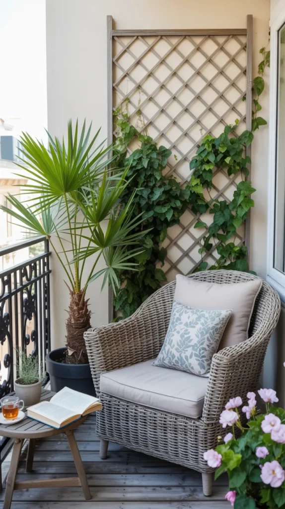 Balcony With Plants-And-Flowers