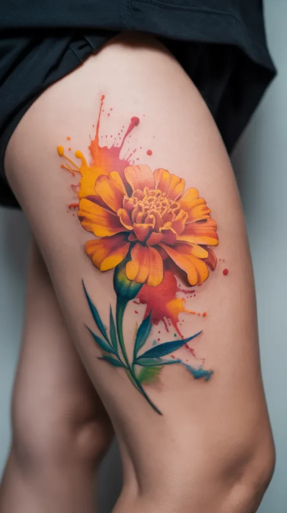 Baby Birth-Flower-Tattoo