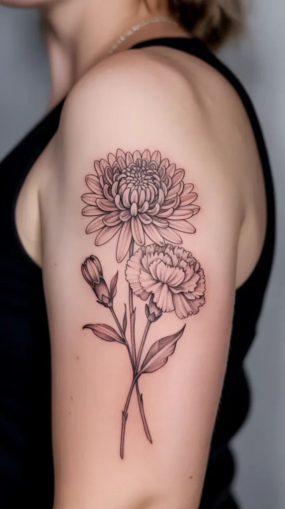 Baby Birth-Flower-Tattoo