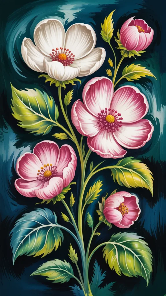 Colorful-Drawings-Flowers