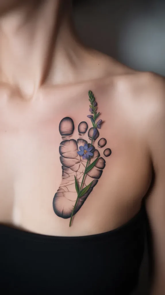 Kids Birth-Flower-Tattoo