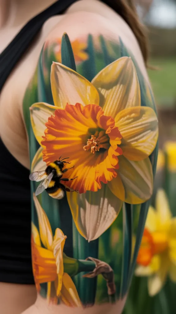 Daffodil Birth-Flower-Tattoo