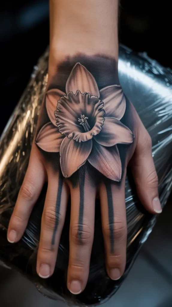 Daffodil Birth-Flower-Tattoo