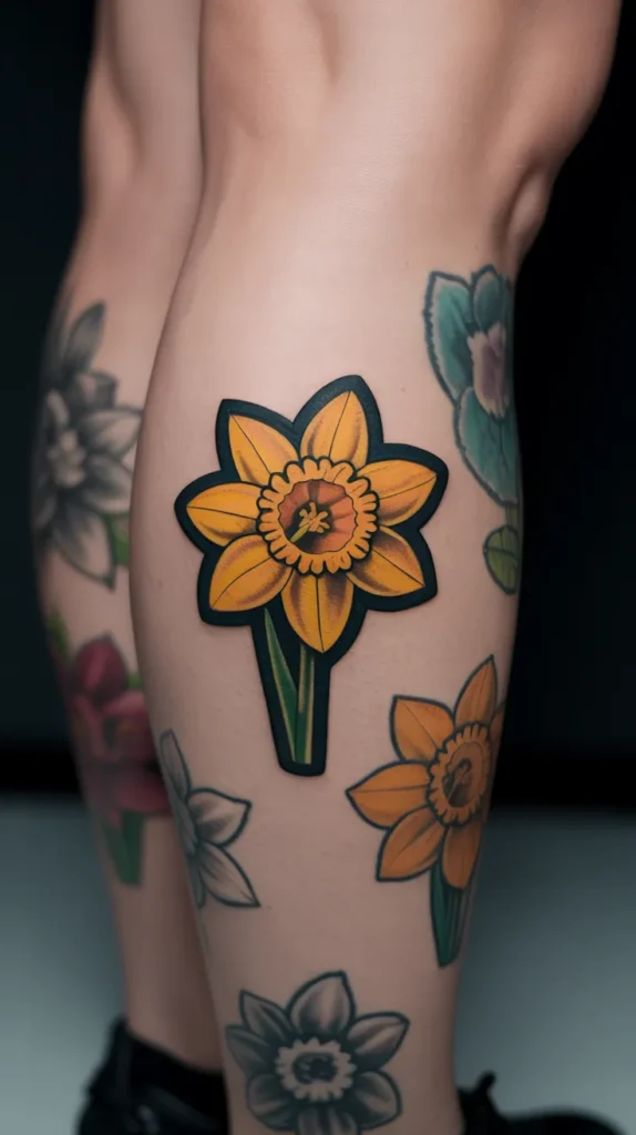 Daffodil Birth-Flower-Tattoo