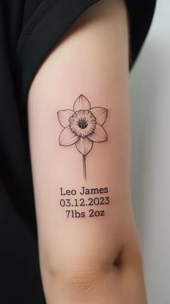 Kids Birth-Flower-Tattoo
