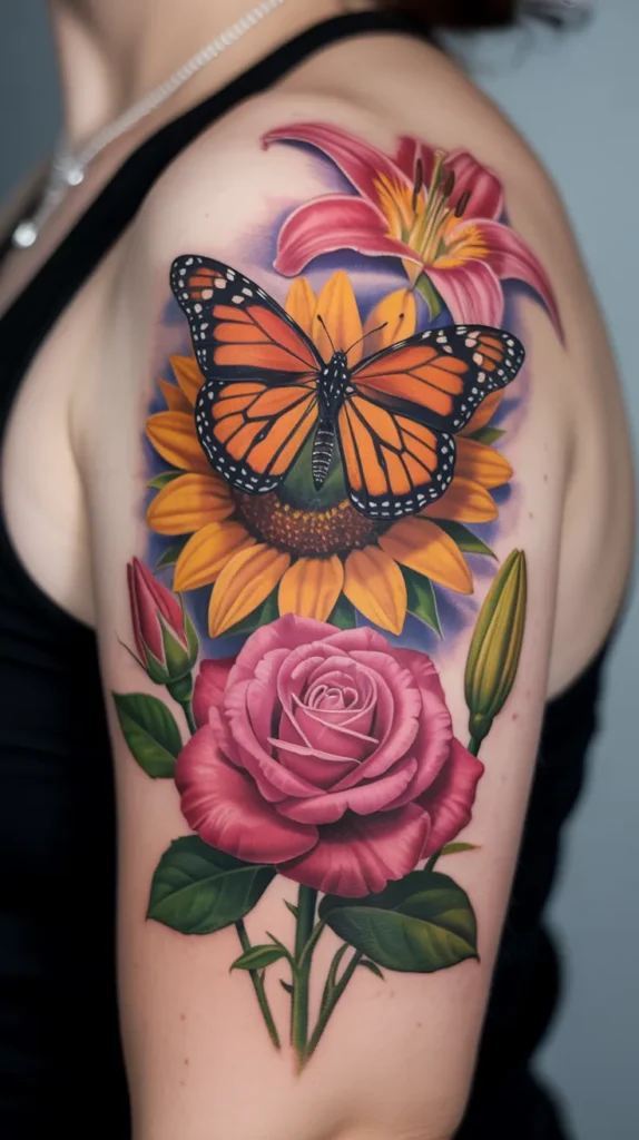 Family Birth-Flower-Tattoo