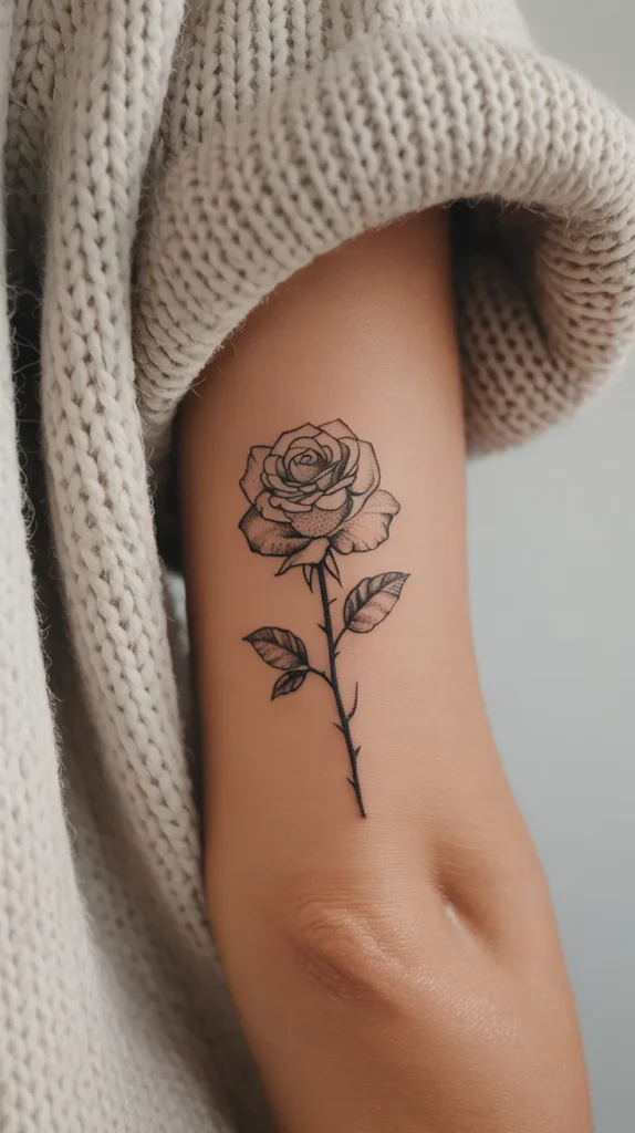 Rose Birth-Flower-Tattoo