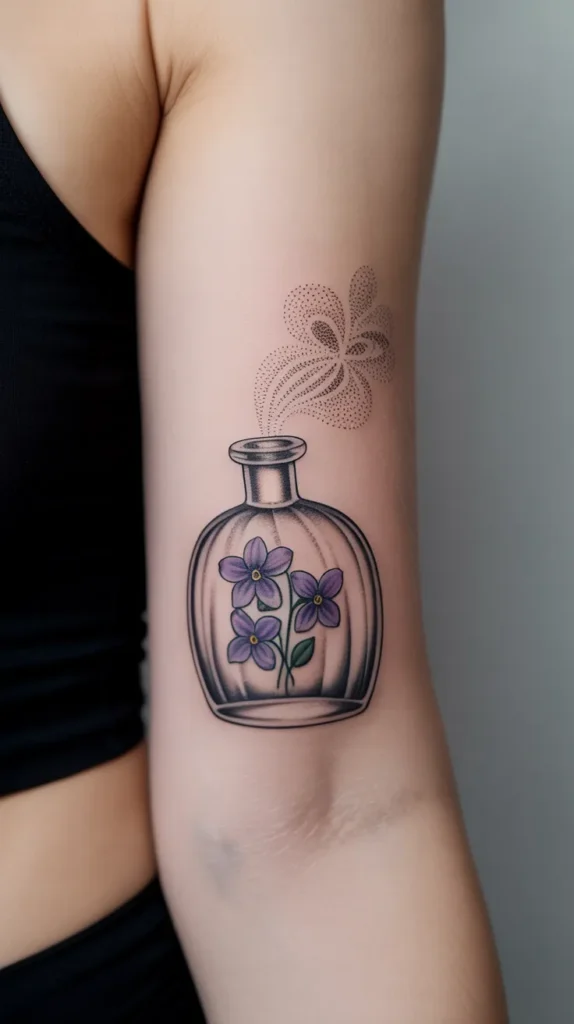 Violet Birth-Flower-Tattoo