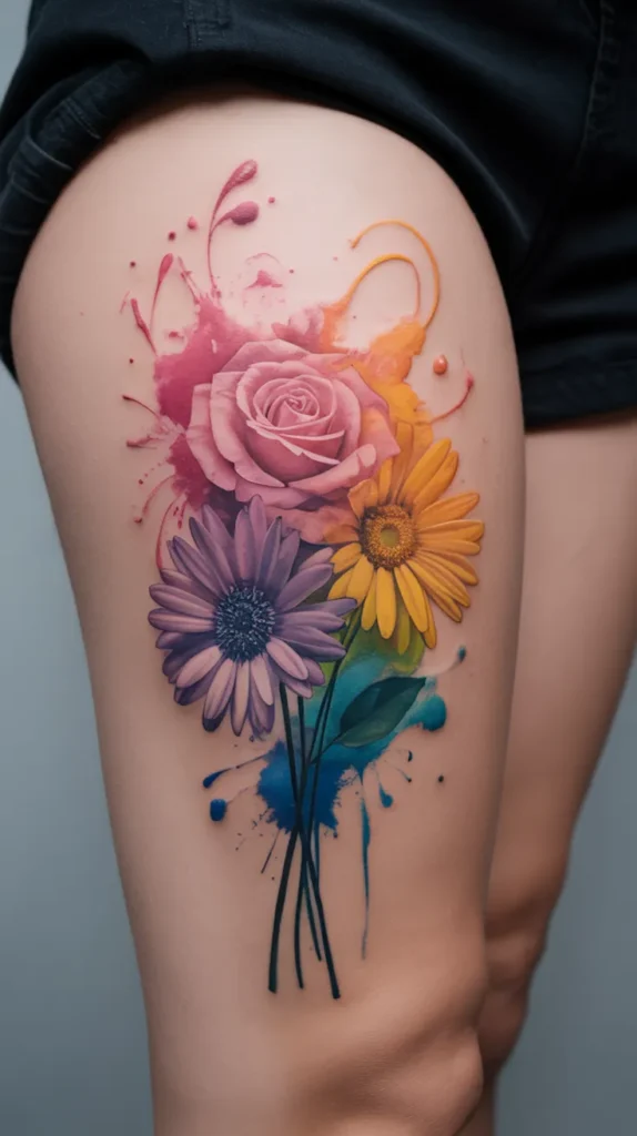 Kids Birth-Flower-Tattoo