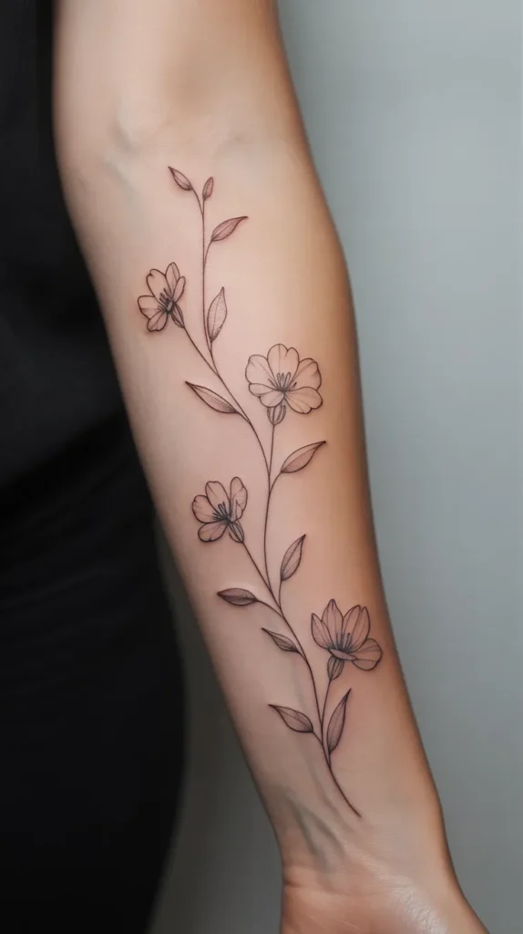 Kids Birth-Flower-Tattoo
